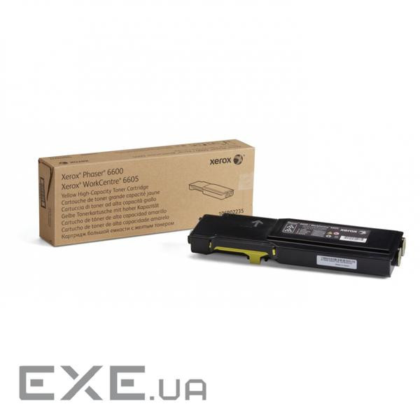 Тонер-картридж Xerox PH6600/ WC6605 Yellow (Max) (106R02235)