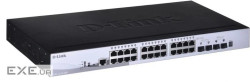 D-Link Switch DGS-1510-28P/E 24xGBit PoE (193W)/2xSFP/2xSFP+