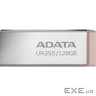Флеш накопичувач USB 128Gb ADATA UR350, Silver/Brown, USB 3.2 Gen 1, до 100 МБ/с (UR350-128G-RSR/BG)