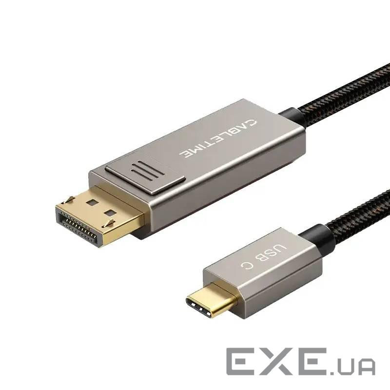 Кабель Cabletime USB Type-C - DisplayPort (M/M), 2 м, Black (CC23H)