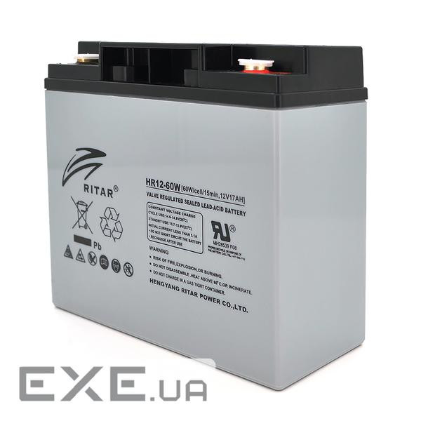 Акумуляторна батарея AGM RITAR RT12170H, Gray Case, 12V 17.0Ah