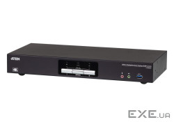 2-портовий USB 3.0 Dual View 4K DisplayPort KVMP -коммутатор, кабелі в комплекті (CS1942DP-AT-G)
