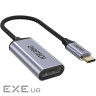 Перехідник USB 3.1 Type-C --> Displayport F 4K 60Hz cірий Choetech (HUB-H11-GY-V2) Choetech (HUB-H11-GY-V2)
