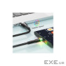 Дата кабель USB 2.0 AM to USB-C 2.0m 3A LED black Essager (EXCT-XCDA01)