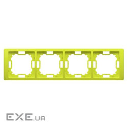 Рамка BASIC Neos 4x, лайм (BMRC4/036)