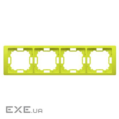 Рамка BASIC Neos 4x, лайм (BMRC4/036)