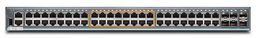 Комутатори Juniper EX2300 Class 48 Port Multi-Gig, 16x1G, 8x1G/2.5G copper ports PoE+, (EX2300-48MP)