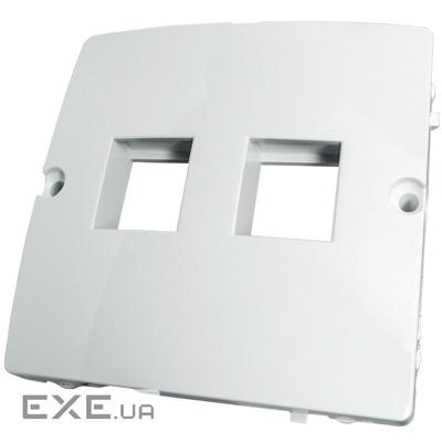 Адаптер Basic для 2xRJ45 Keystone, бежевый (BMGK1P/12)