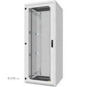 Шкаф Basic 42U 600x1000мм, дв. стекло, зад. стен. метал, 600кг, серый (LN-DB42U6010-LG-111-F)