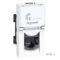 Розетка інформаційна Legrand Mosaic RJ45 FTP кат5е 1мод бел. (076552)