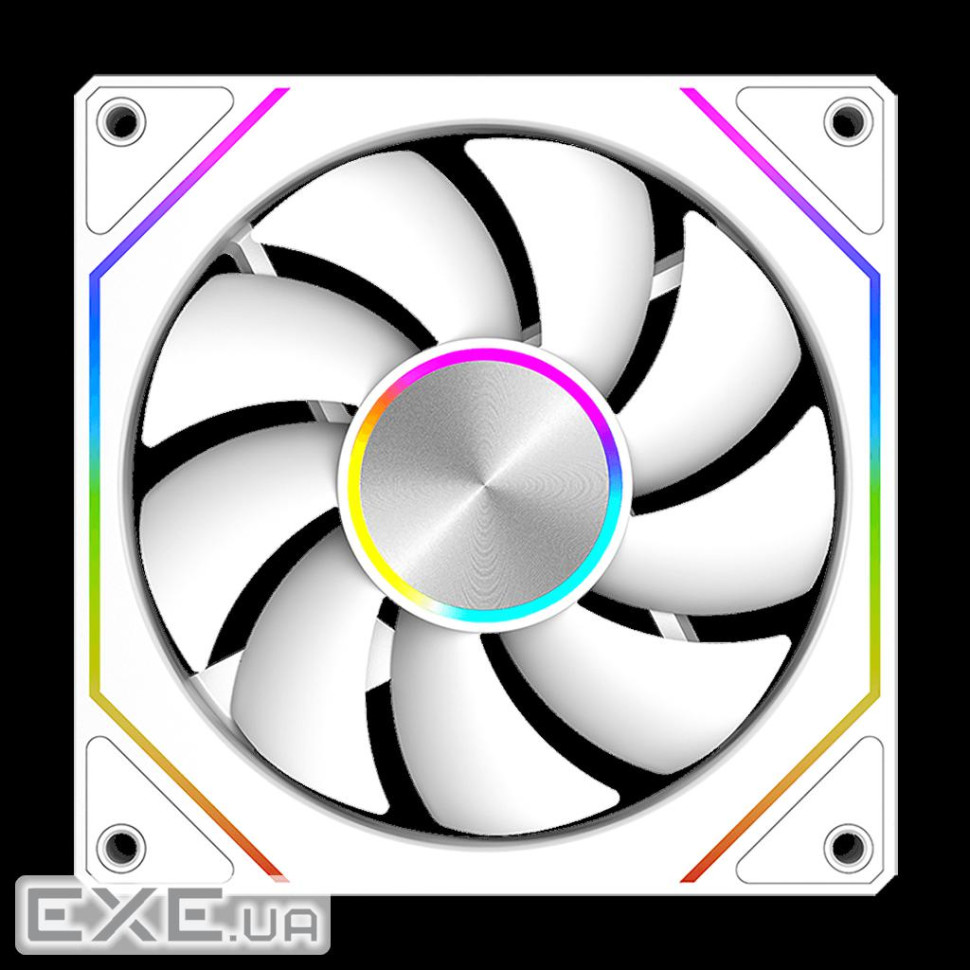 Вентилятор PCCOOLER FG120 ARGB WH білий для корпусу 120x120x25мм, HB, 5V ARGB 3- (F1G120-WHAC112-GL)