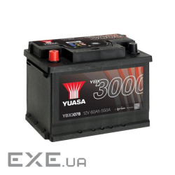 Акумулятор автомобільний Yuasa 12V 62Ah SMF Battery (YBX3078)