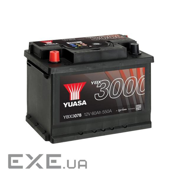 Акумулятор автомобільний Yuasa 12V 62Ah SMF Battery (YBX3078)