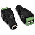 Роз'єм живлення 5.5х2.1 мм гніздо з клемною колодкою (DC female connector 100шт.=1пач )