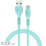 Кабель ACCLAB AL-CBCOLOR-T1MT USB-USB Type-C (M/M), 1.2 м , Mint (1283126518256)