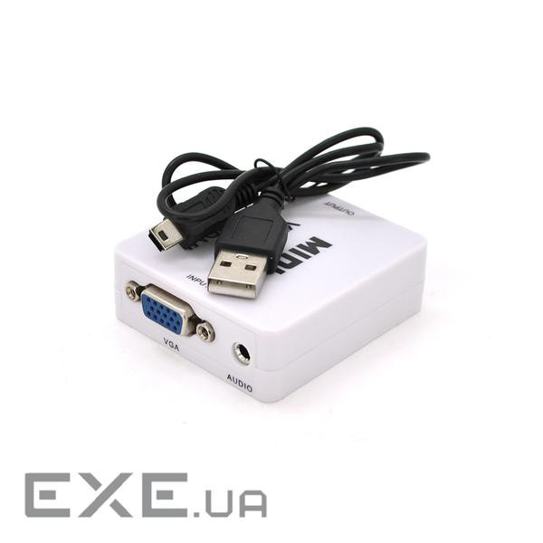 Адаптер VEGGIEG VGA - HDMI White (YT-C-VH-101)
