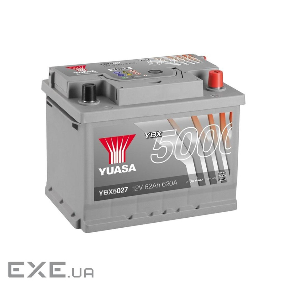 Акумулятор автомобільний Yuasa 12V 65Ah Silver High Performance Battery (YBX5027)