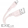 Кабель HOCO X97 Crystal Color USB-A to Lightning 1м Light Pink (6931474799821)