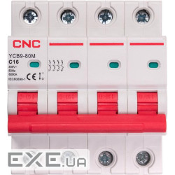 Модульний автоматичний вимикач CNC YCB9-80M 4P C16 6ka (NV821594)