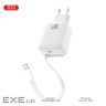 Зарядний пристрій XO 1xUSB-C PD30W GaN + cable USB-C to USB-C (XO-QC17)