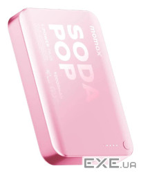 Портативний зарядний пристрій WRL 10000MAH PINK IP166P MOMAX