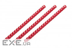 Пластикові пружини для біндера 2E, 25мм, червоні, 50шт (2E-PL25-50RD)