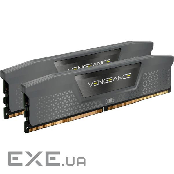 Модуль пам'яті CORSAIR Vengeance Cool Gray DDR5 6000MHz 64GB Kit 2x32GB (CMK64GX5M2B6000Z40)