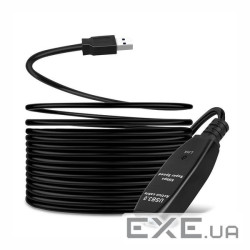 Подовжувач пристроїв активн USB3.0 A M/F (Active) 10.0m,900mA каскад 2х,чорний (84.00.7158-1) (84.00.7158-1)