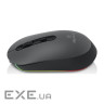 Миша REAL-EL RM-470W Rechargeable Wireless, Black, бездротова, Type-C, BT, RGB, опти (EL123200049)