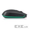 Миша REAL-EL RM-470W Rechargeable Wireless, Black, бездротова, Type-C, BT, RGB, опти (EL123200049)
