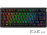 Клавіатура механічна HyperX Alloy Rise 75key, Red, USB-A/WL/BT, EN/UA, RGB, чорний (91Y91AA) (91Y91AA)