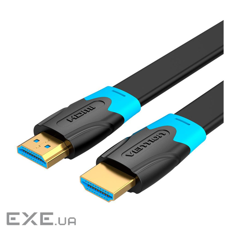 Кабель Vention Flat HDMI Cable 1.5M Black (AAKBG)