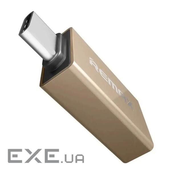 Адаптер Remax Glance USB-USB Type-C RA-OTG1 Gold (6954851289753)