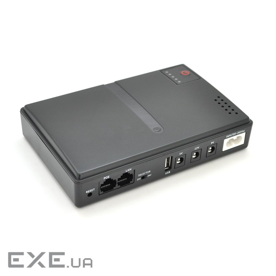 ДБЖ UPS-18W DC1018P YT45453 для роутерів / комутаторів / PON / POE-430, 5 / / 9 / 12V, 1A, 11200MAh(