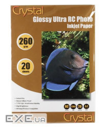 Фотопапір Crystal, глянсовий, A4, 260 г/м2, 20 арк (RCGL-A4-260-20) (RCGL-A4-260-20)