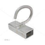 Крюк з трубчастою основою оцинкований, діаметр прутка 8 мм (КТц -8) (КТц-8)