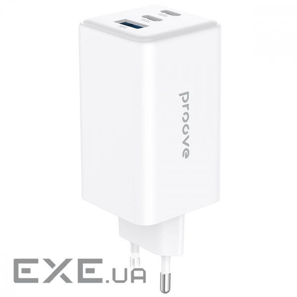 СЗУ Proove Pocket GaN 100W (2Type-C + USB) white (WCPG10012202)
