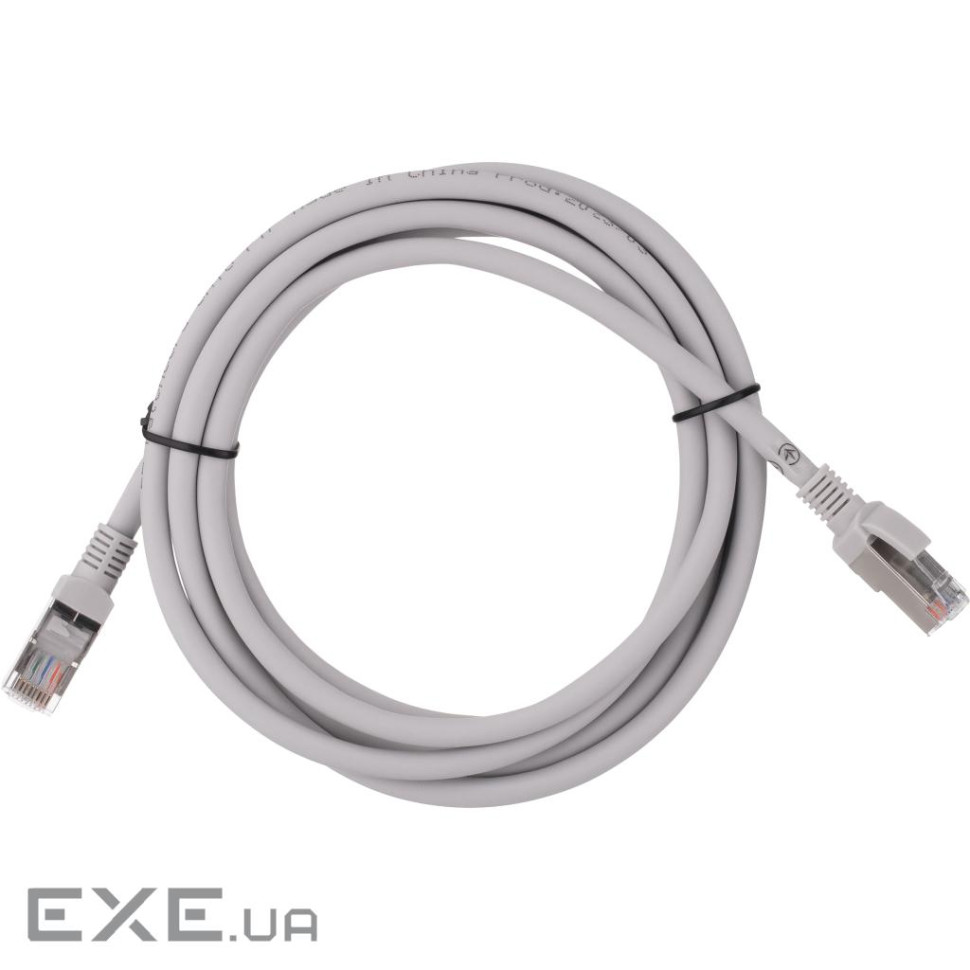 Патч-корд 2E САТ 6, FTP, 2м, 26AWG, RJ45, 7/0.16, Cu, LSZH, сірий (2E-PC6CU-FTP2LSZH-GRY) (2E-PC6CU-FTP2LSZH-GRY)