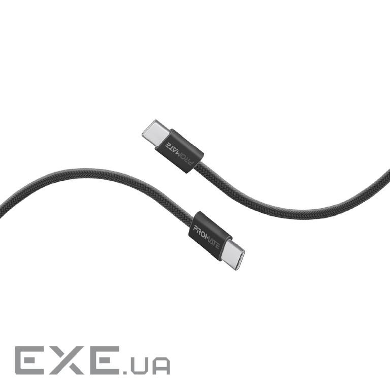 Дата кабель USB-C to USB-C 1.2m Promate (ecoline-cc120.black)
