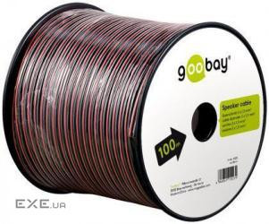 Кабель Goobay аудіо в бухті FreeEnd аудіо (1.5 кв.мм ), 100m 2x1.5mm D=3.1x6.5mm Red/B (75.01.5023-1)
