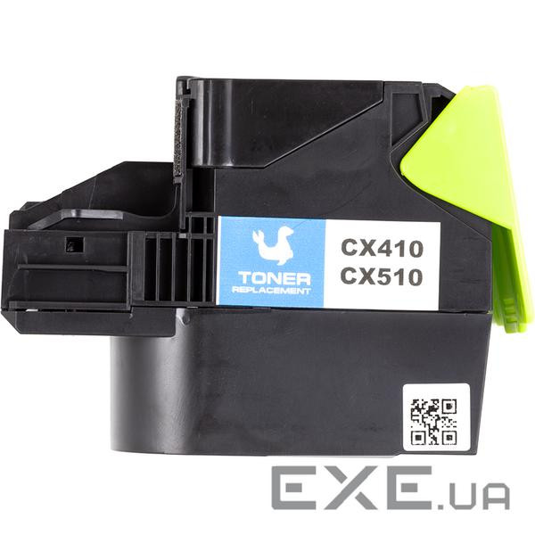 Картридж PowerPlant Lexmark CX310/CX410/CX510 CY чип (PP-TFL274C)