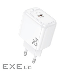 Мережевий зарядний пристрій HOCO CS53A Surplus single port PD25W charger White (6942007631488)