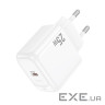 Мережевий зарядний пристрій HOCO CS53A Surplus single port PD25W charger White (6942007631488)