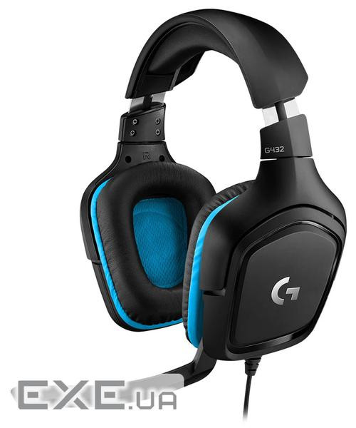 Навушники Logitech G432 7.1 Surround Sound Wired Gaming Headset (981-000770)