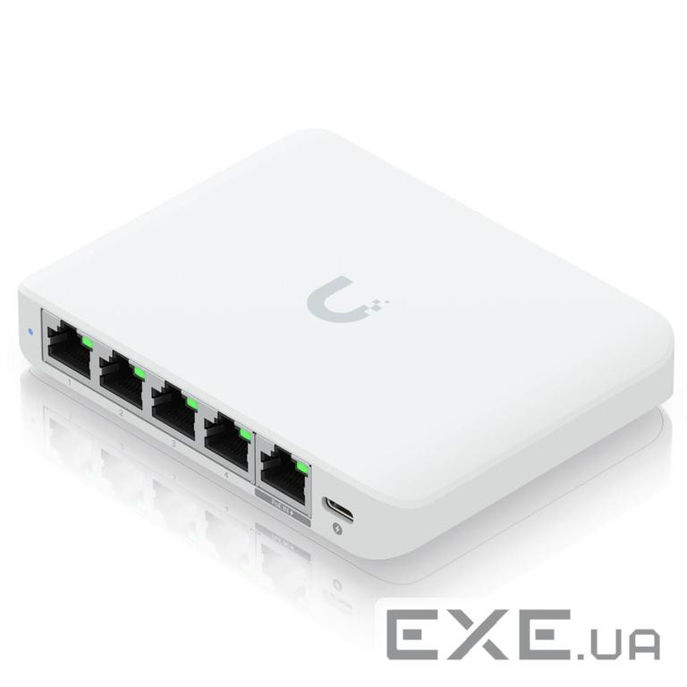 Ubiquiti Switch UniFi 5xRJ45 2.5GBit Compact (incl. NT) Powered by 802.3af/at PoE (USW-FLEX-2.5G-5)