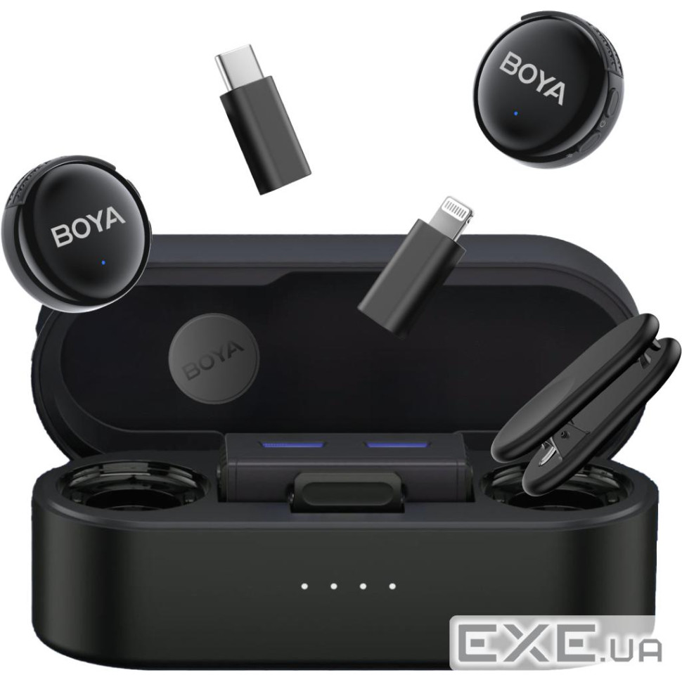 Мікрофон Boya LINK 3-01 Type-C/TRS/Lightning Black