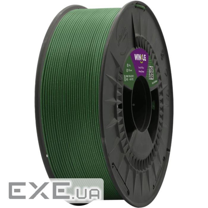 Пластик (Filament) WINKLE PLA HD 1кг, 1.75мм, блискучий, хакі (PHD01000175VERMILWNK)