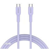 CANYON cable OnWire 60CL C-C 60W COLOR Braided 1m Purple (CND-CCAP60AB10PU)