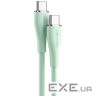 Кабель USB 2.0 Type-C M-M, 1.5м 100W (20V/5A) Light Green Silicone Vention (TAWGG)