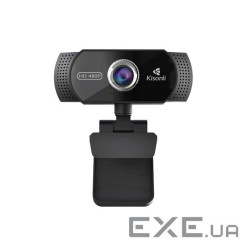 Вебкамера із мікрофоном Kisonli PC-2, 1080P 30fps, пласт. корпус, Black, BOX (Kisonli PC-2 1080P)